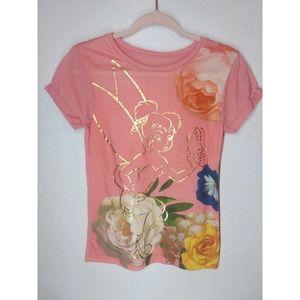 Disney Tinkerbell floral Top Sz XS